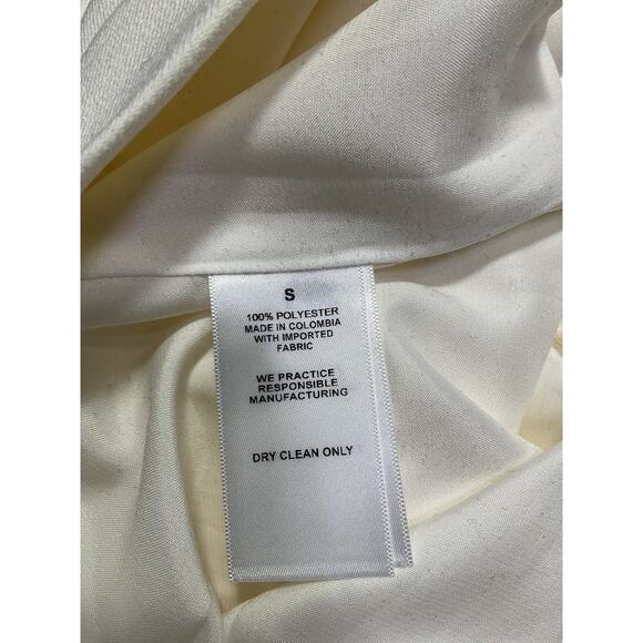 Nonchalant Label 'Pilar' White Crepe Pant Size S - Picture 5 of 5